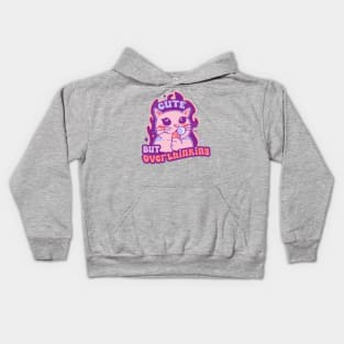 Cute but overthinking Kids Hoodie